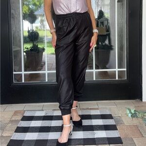 Clara Sunwoo Liquid Leather Jogger Pant